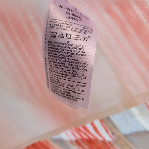 Gap Striped Button-Up Midi Sleeveless Tank Dress Size XS - Picture 9 of 10